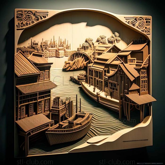 3D model The Wharves in Singapore (STL)